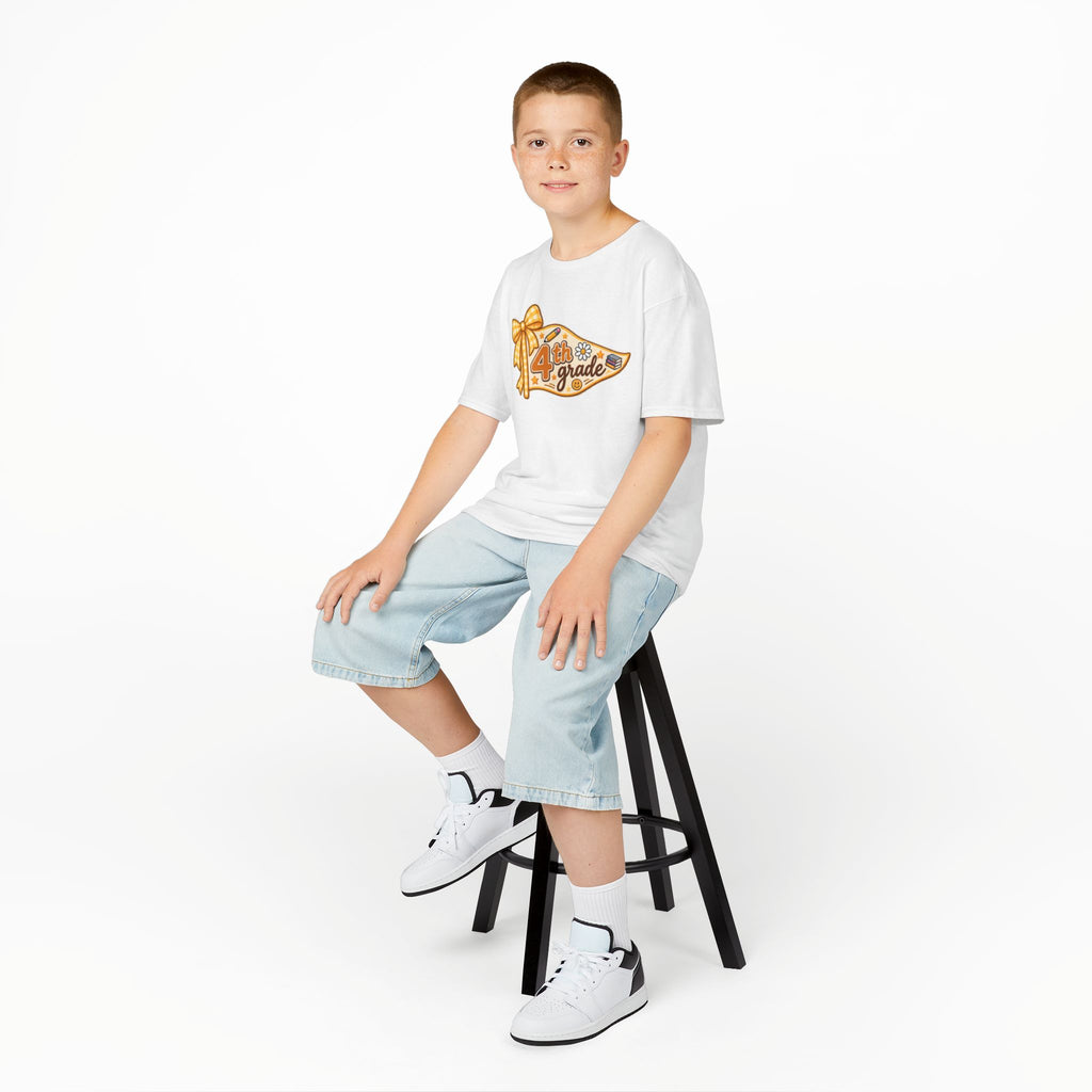 4th Grade Pennant Kids T‑Shirt — Back to School, First Day of School Shirt