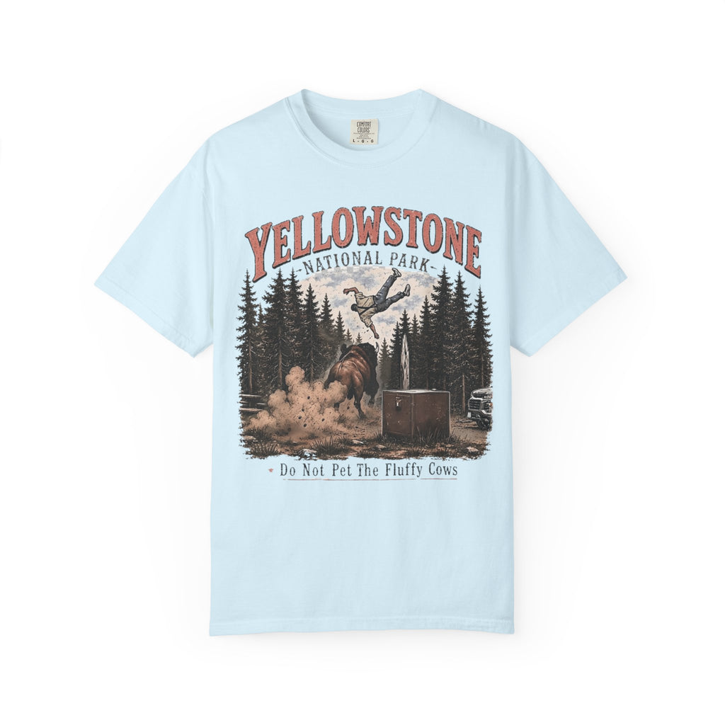 Yellowstone National Park T-Shirt — Do Not Pet The Fluffy Cows Graphic Tee