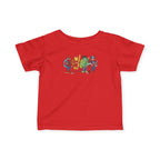 Baby Superhero Crew Tee - Cute Cartoon Heroes Infant Jersey Shirt