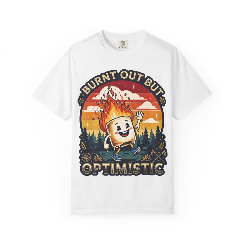 Burnt Out But Optimistic Funny Marshmallow Classic Tee