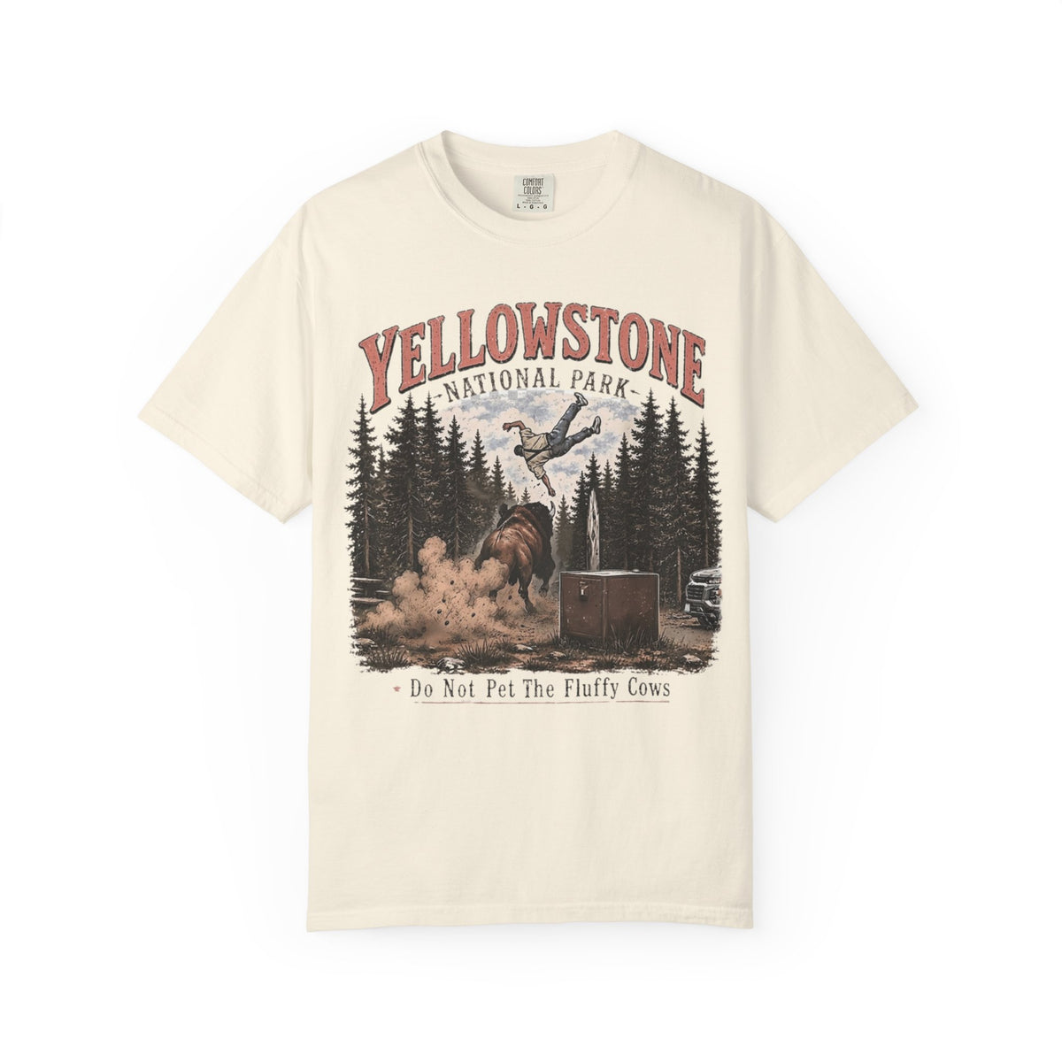 Yellowstone National Park T-Shirt — Do Not Pet The Fluffy Cows Graphic Tee