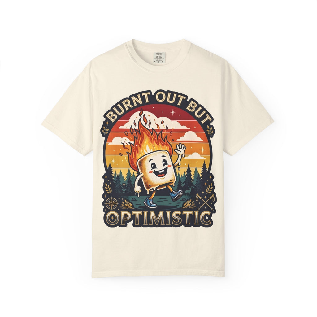 Burnt Out But Optimistic Funny Marshmallow Classic Tee