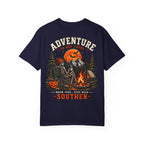 Adventure Is Out There Camping T-Shirt — Southern Outdoor Halloween Vibes