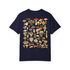 Mushroom Field 2-sided T-Shirt — Botanical Fungi Illustration Tee