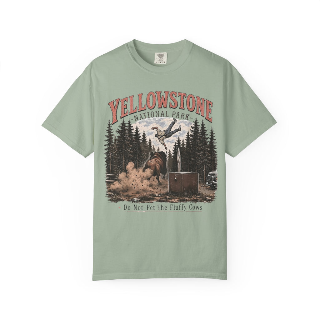Yellowstone National Park T-Shirt — Do Not Pet The Fluffy Cows Graphic Tee