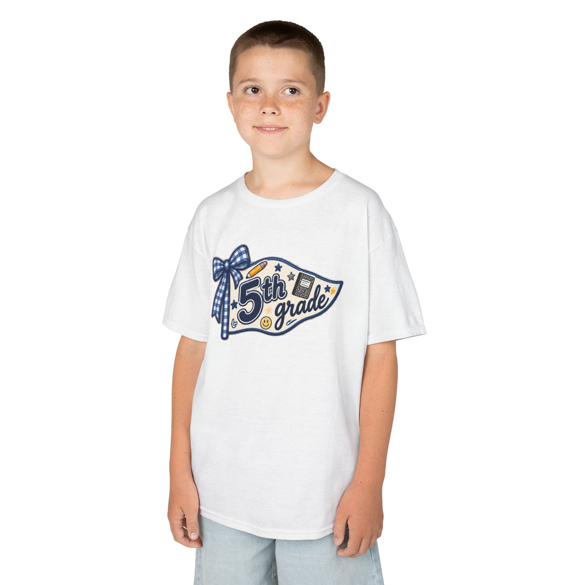 5th Grade Pennant Kids T‑Shirt — Back to School Tee