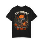 Adventure Is Out There Camping T-Shirt — Southern Outdoor Halloween Vibes