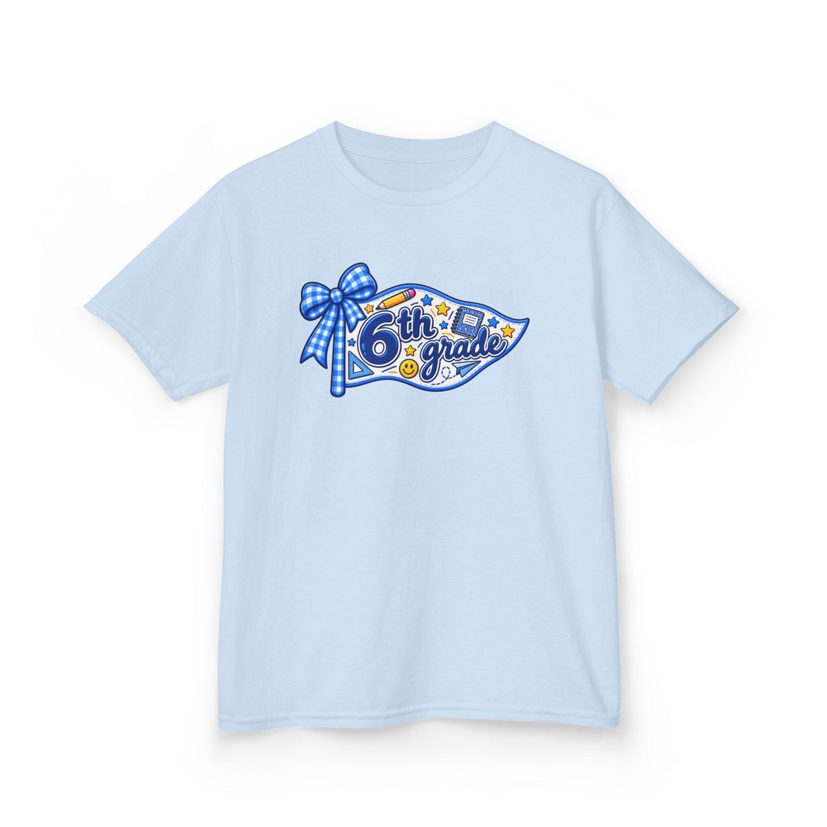 6th Grade Pennant T-Shirt | Back to School Kids Tee