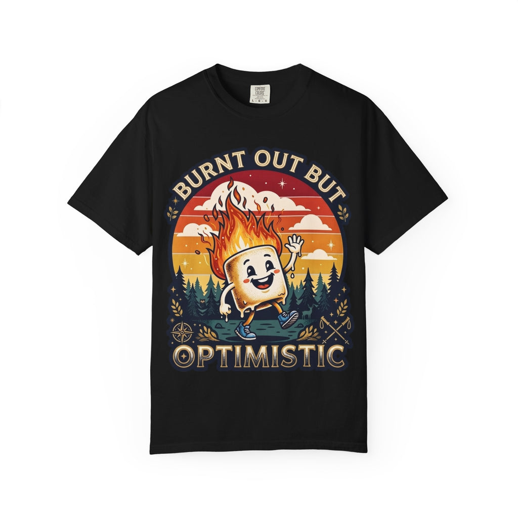 Burnt Out But Optimistic Funny Marshmallow Classic Tee