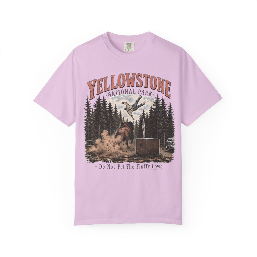 Yellowstone National Park T-Shirt — Do Not Pet The Fluffy Cows Graphic Tee