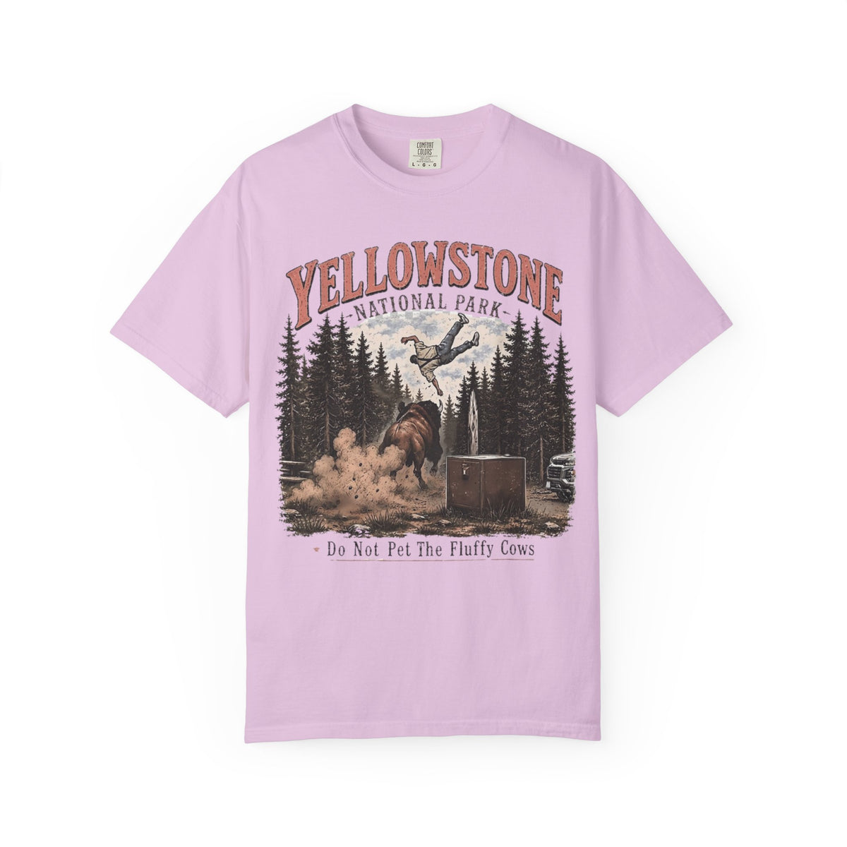 Yellowstone National Park T-Shirt — Do Not Pet The Fluffy Cows Graphic Tee