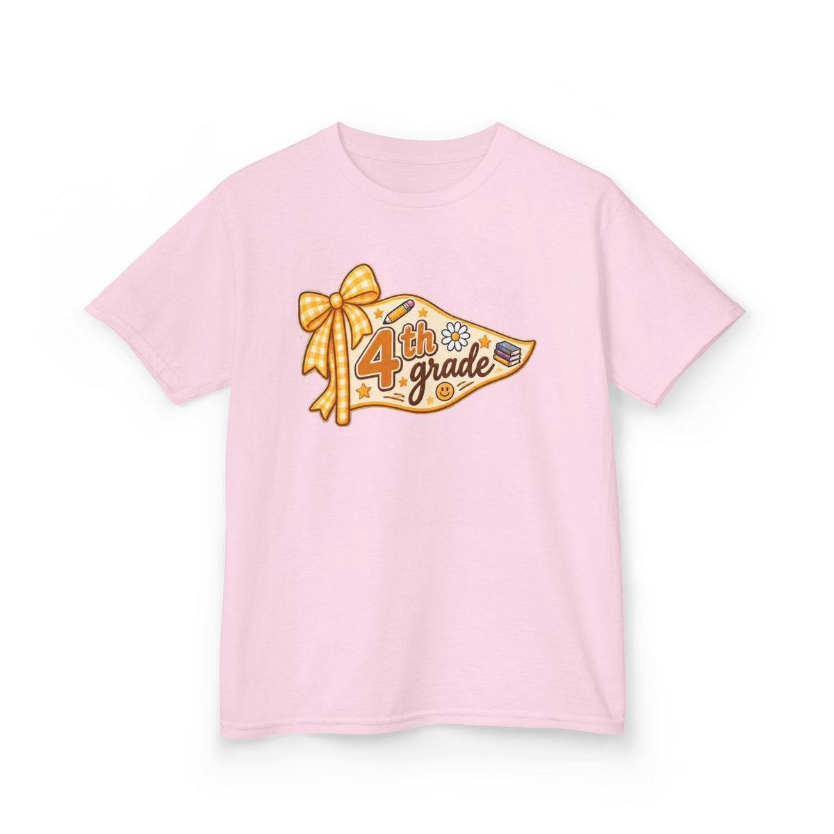 4th Grade Pennant Kids T‑Shirt — Back to School, First Day of School Shirt