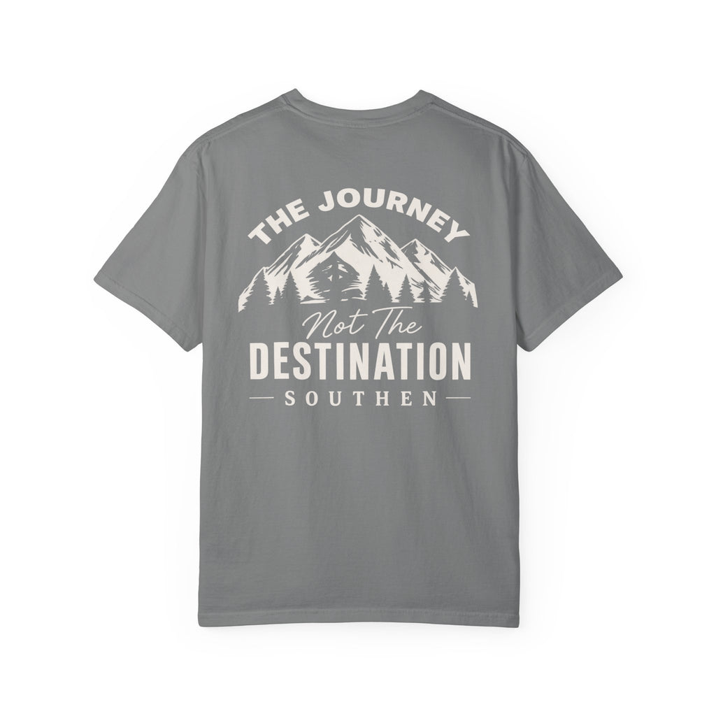 Journey Mountain T-Shirt — “The Journey, Not The Destination” Graphic Tee