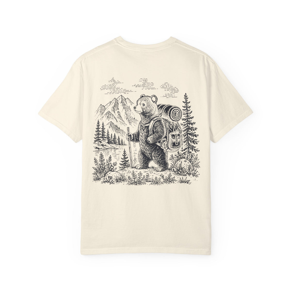 Vintage Hiking Bear Graphic Tee
