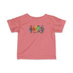 Baby Superhero Crew Tee - Cute Cartoon Heroes Infant Jersey Shirt