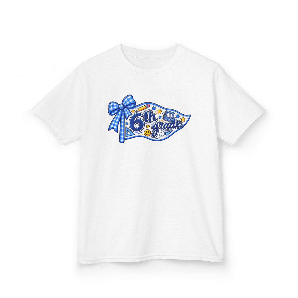 6th Grade Pennant T-Shirt | Back to School Kids Tee