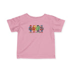 Baby Superhero Crew Tee - Cute Cartoon Heroes Infant Jersey Shirt