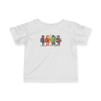 Baby Superhero Crew Tee - Cute Cartoon Heroes Infant Jersey Shirt