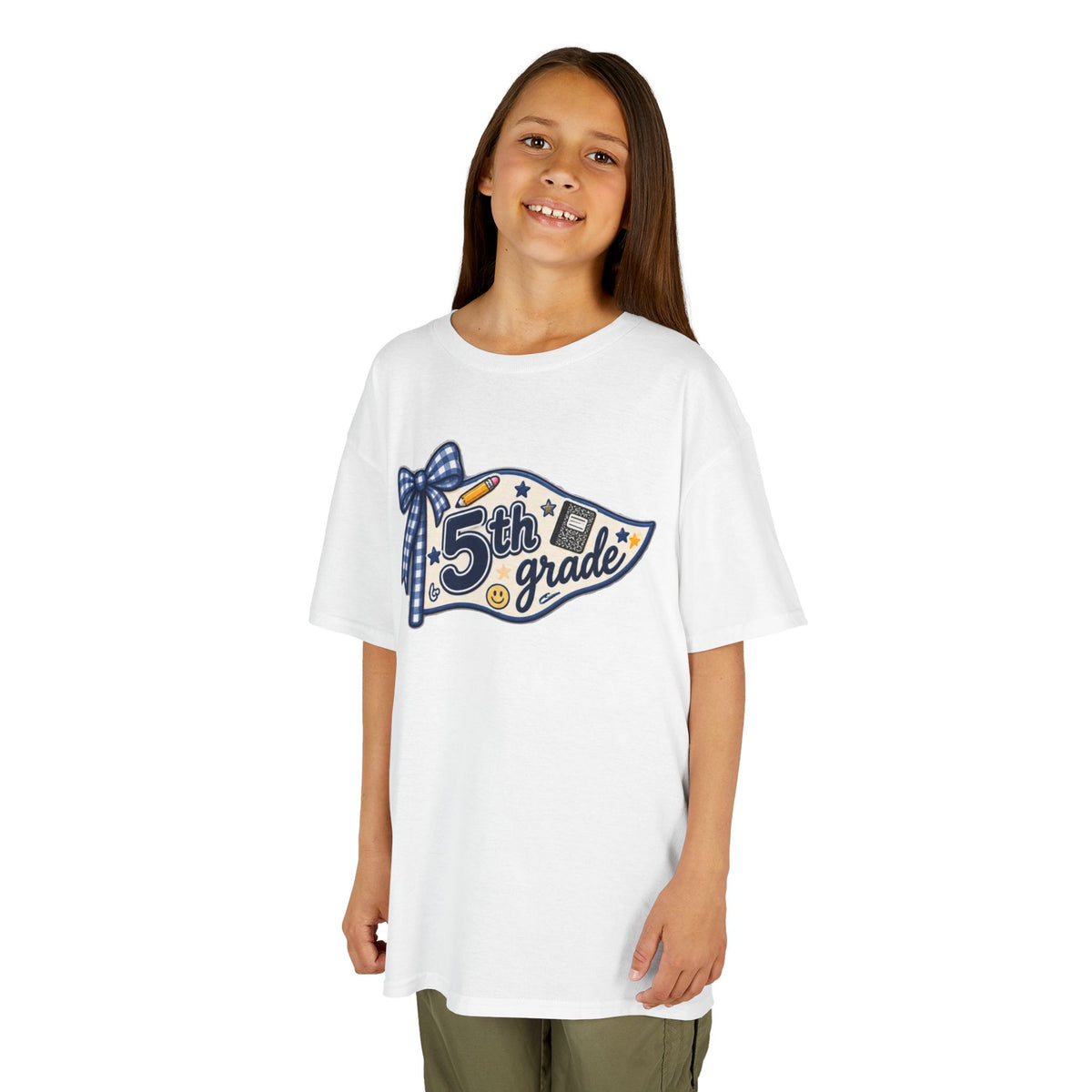 5th Grade Pennant Kids T‑Shirt — Back to School Tee