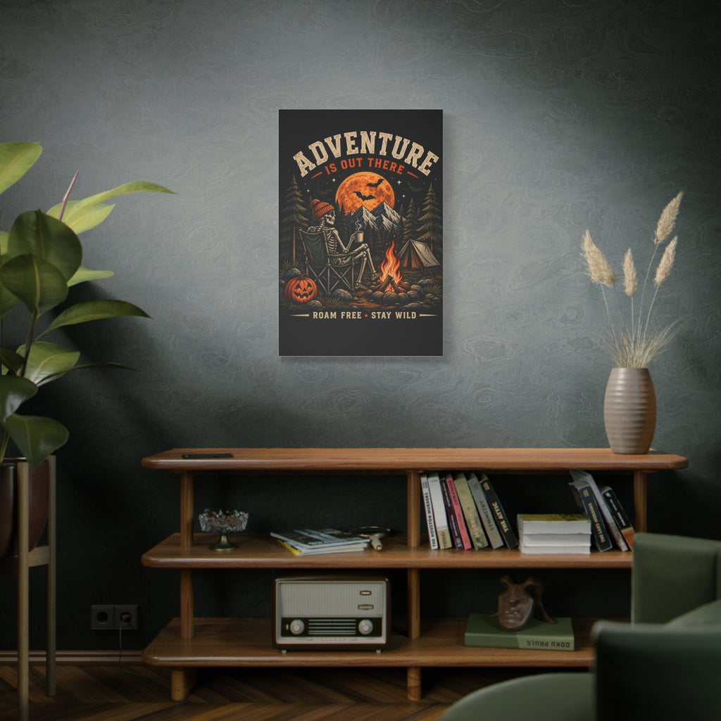 “Adventure Is Out There” Halloween Camping Wall Art