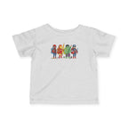 Baby Superhero Crew Tee - Cute Cartoon Heroes Infant Jersey Shirt