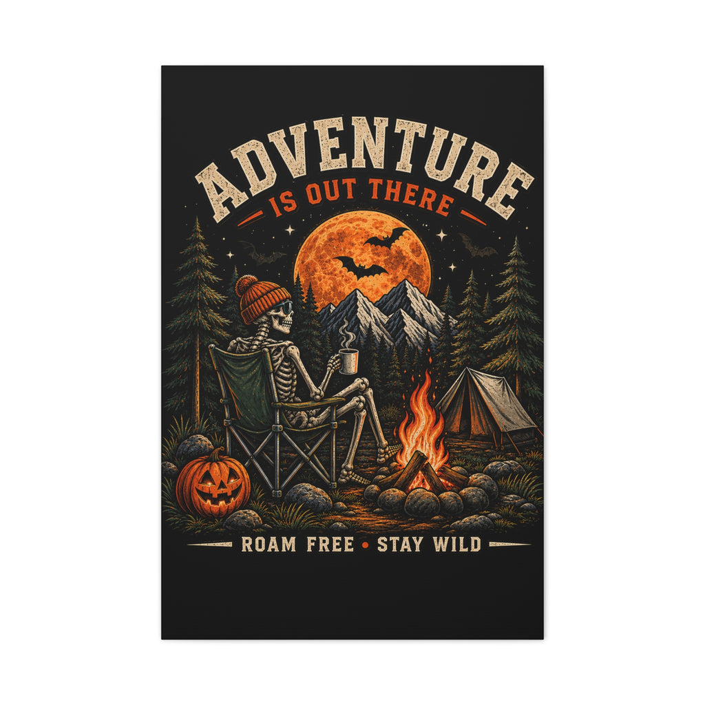 “Adventure Is Out There” Halloween Camping Wall Art