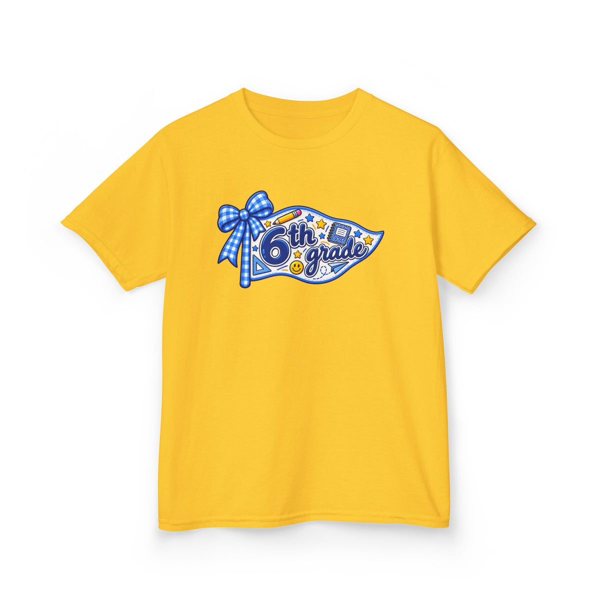 6th Grade Pennant T-Shirt | Back to School Kids Tee