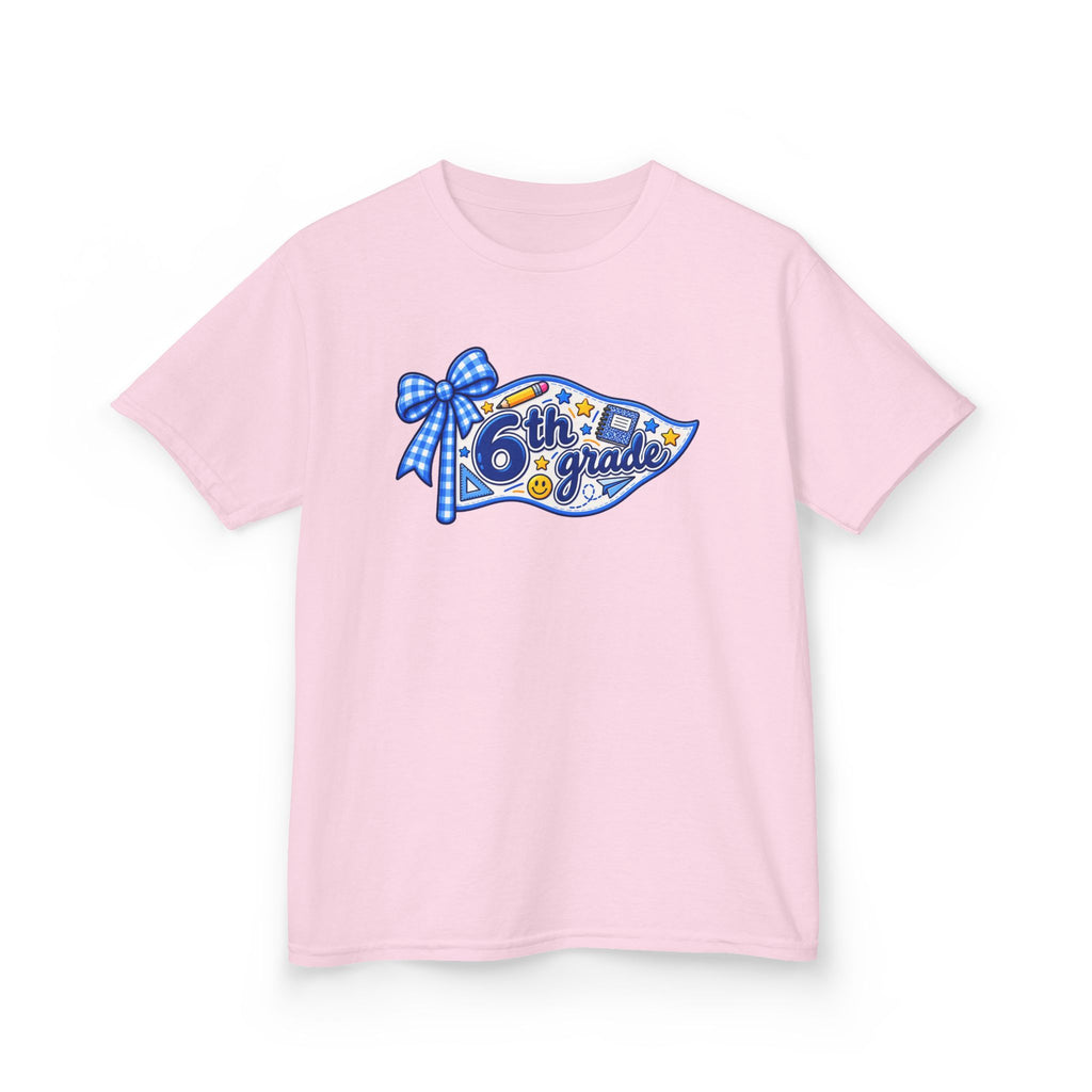 6th Grade Pennant T-Shirt | Back to School Kids Tee