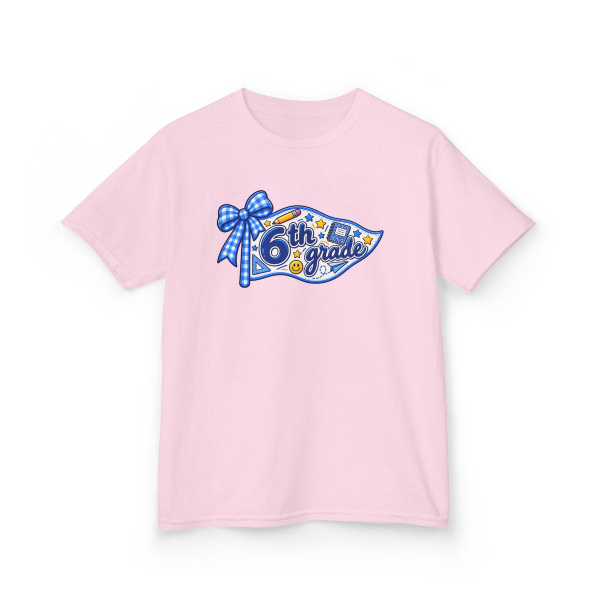 6th Grade Pennant T-Shirt | Back to School Kids Tee