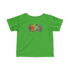 Baby Superhero Crew Tee - Cute Cartoon Heroes Infant Jersey Shirt