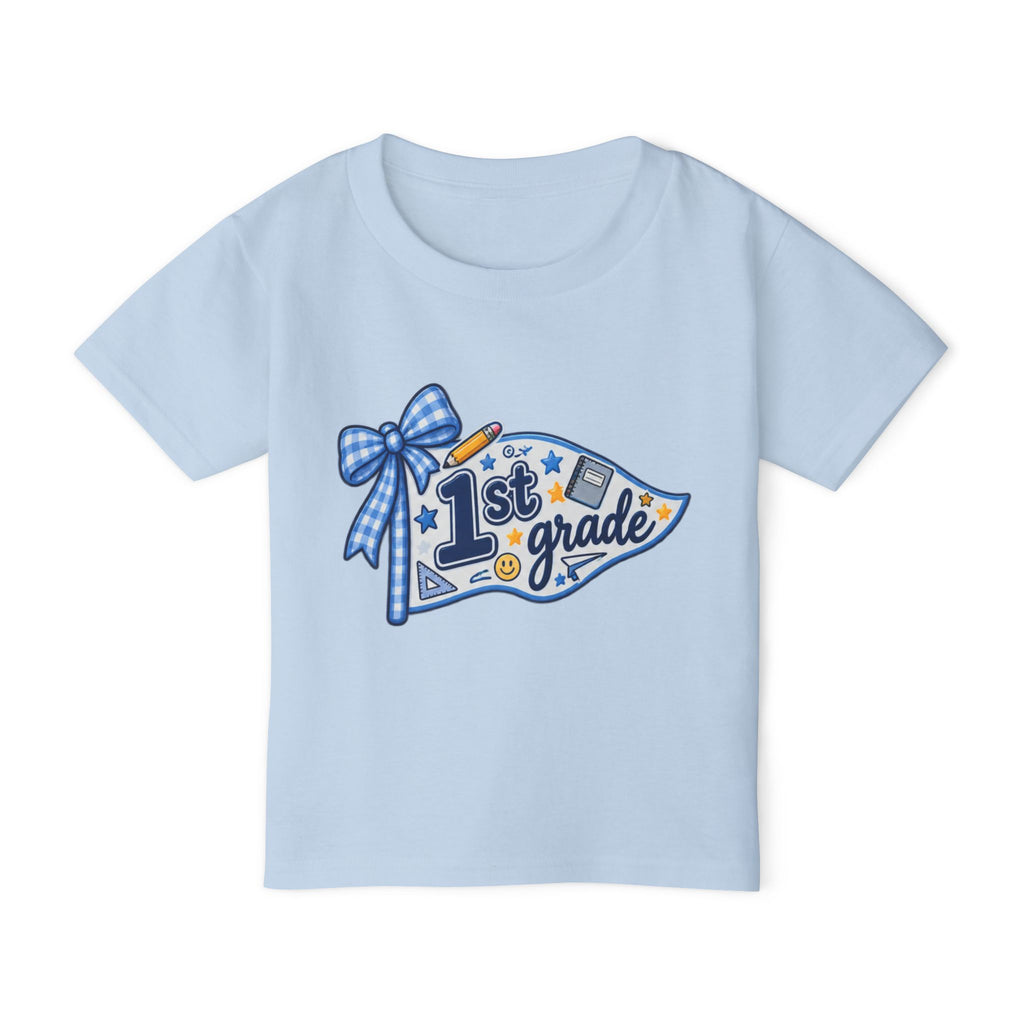 1st Grade Toddler T‑Shirt — Back to School Pennant Design