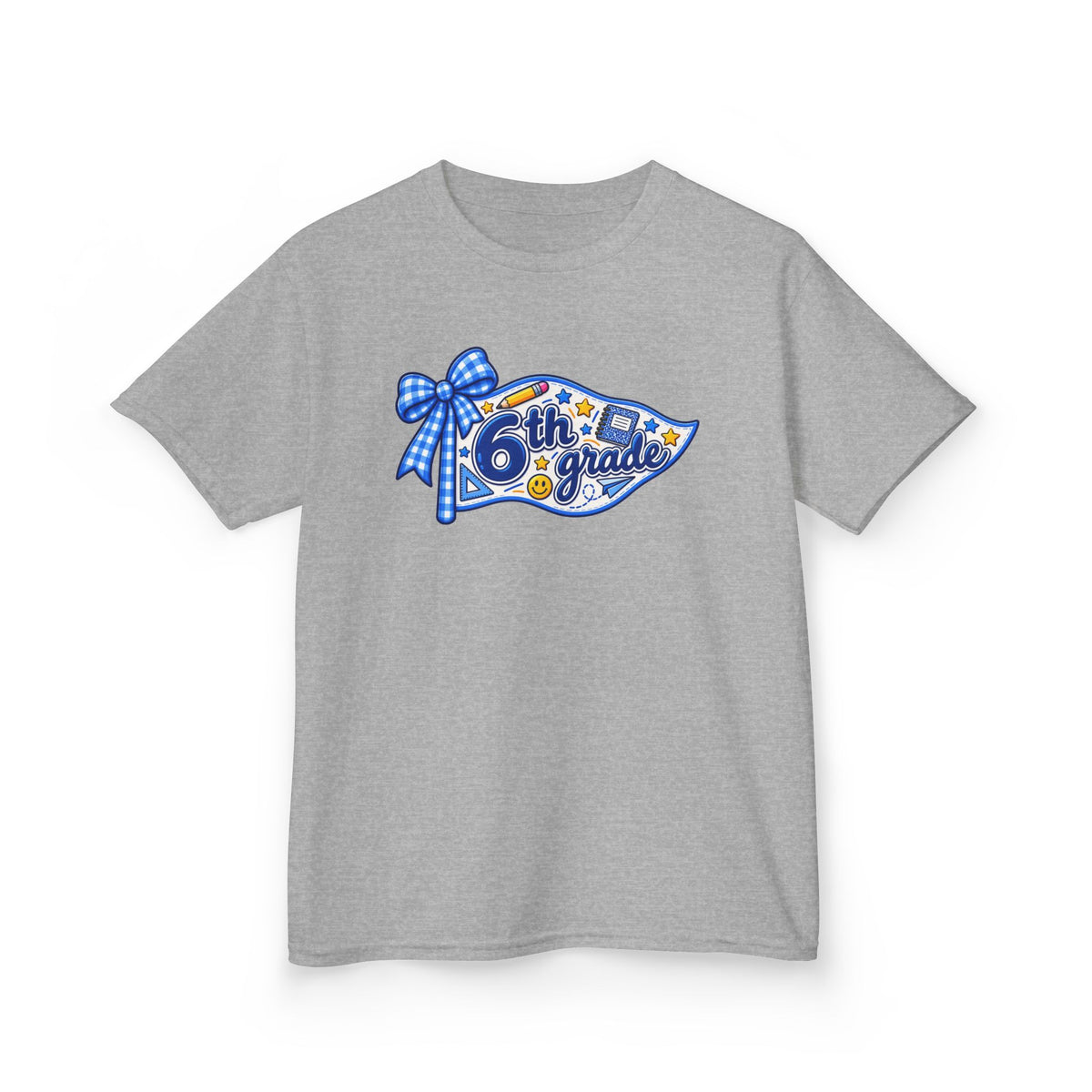 6th Grade Pennant T-Shirt | Back to School Kids Tee