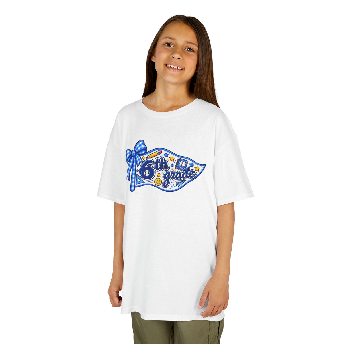 6th Grade Pennant T-Shirt | Back to School Kids Tee
