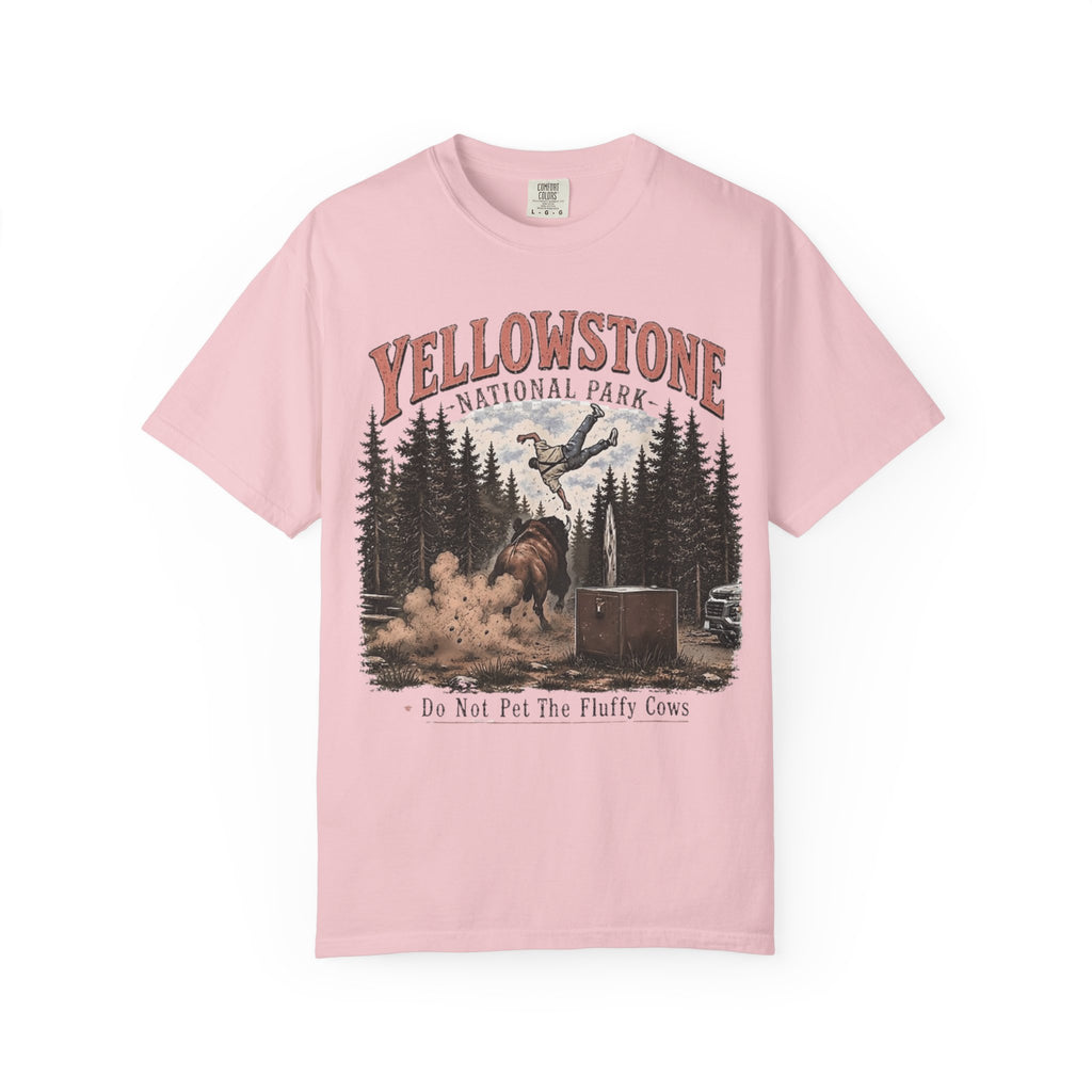 Yellowstone National Park T-Shirt — Do Not Pet The Fluffy Cows Graphic Tee