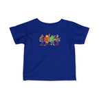 Baby Superhero Crew Tee - Cute Cartoon Heroes Infant Jersey Shirt