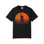 Funny Retro Bigfoot Rock Roll Shirt Forest Sasquatch Believers