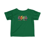 Baby Superhero Crew Tee - Cute Cartoon Heroes Infant Jersey Shirt