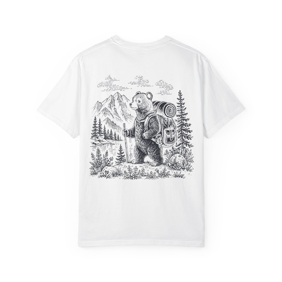 Vintage Hiking Bear Graphic Tee