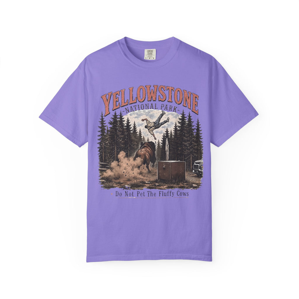 Yellowstone National Park T-Shirt — Do Not Pet The Fluffy Cows Graphic Tee