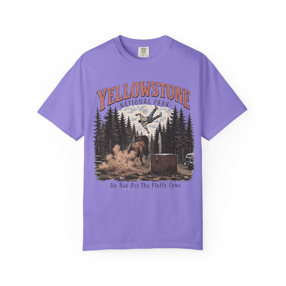 Yellowstone National Park T-Shirt — Do Not Pet The Fluffy Cows Graphic Tee