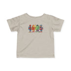 Baby Superhero Crew Tee - Cute Cartoon Heroes Infant Jersey Shirt