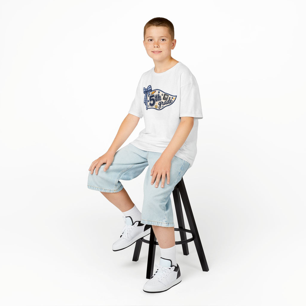 5th Grade Pennant Kids T‑Shirt — Back to School Tee