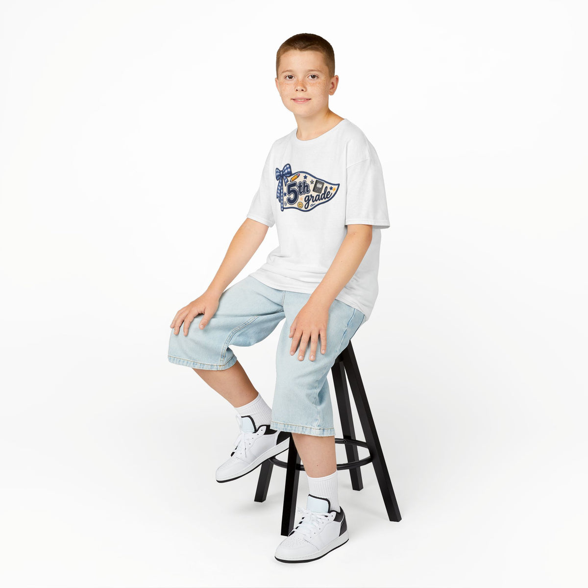 5th Grade Pennant Kids T‑Shirt — Back to School Tee