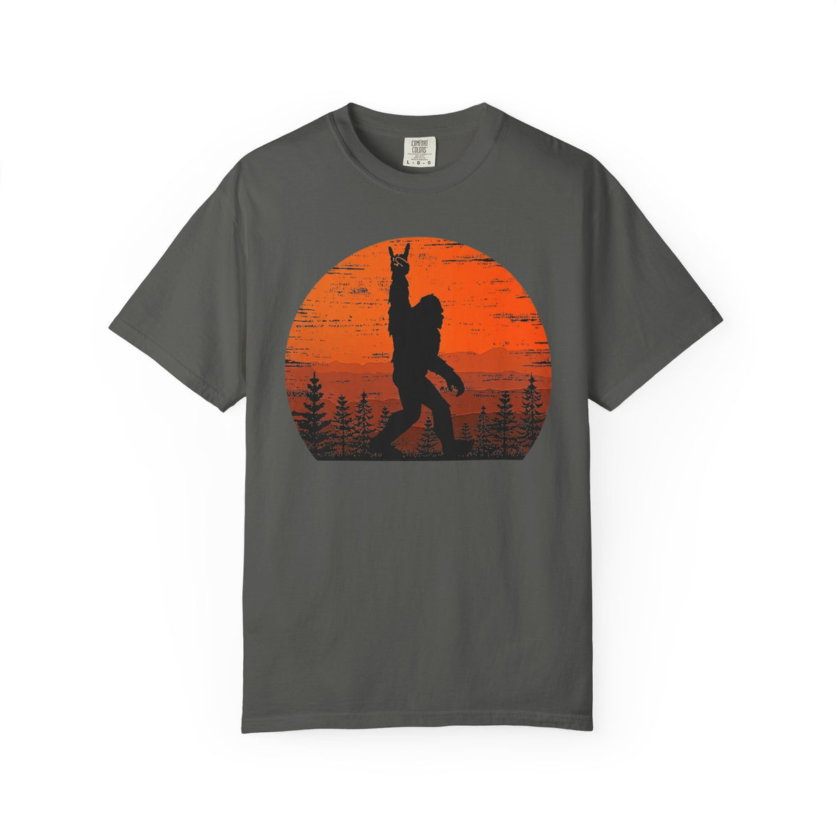 Funny Retro Bigfoot Rock Roll Shirt Forest Sasquatch Believers