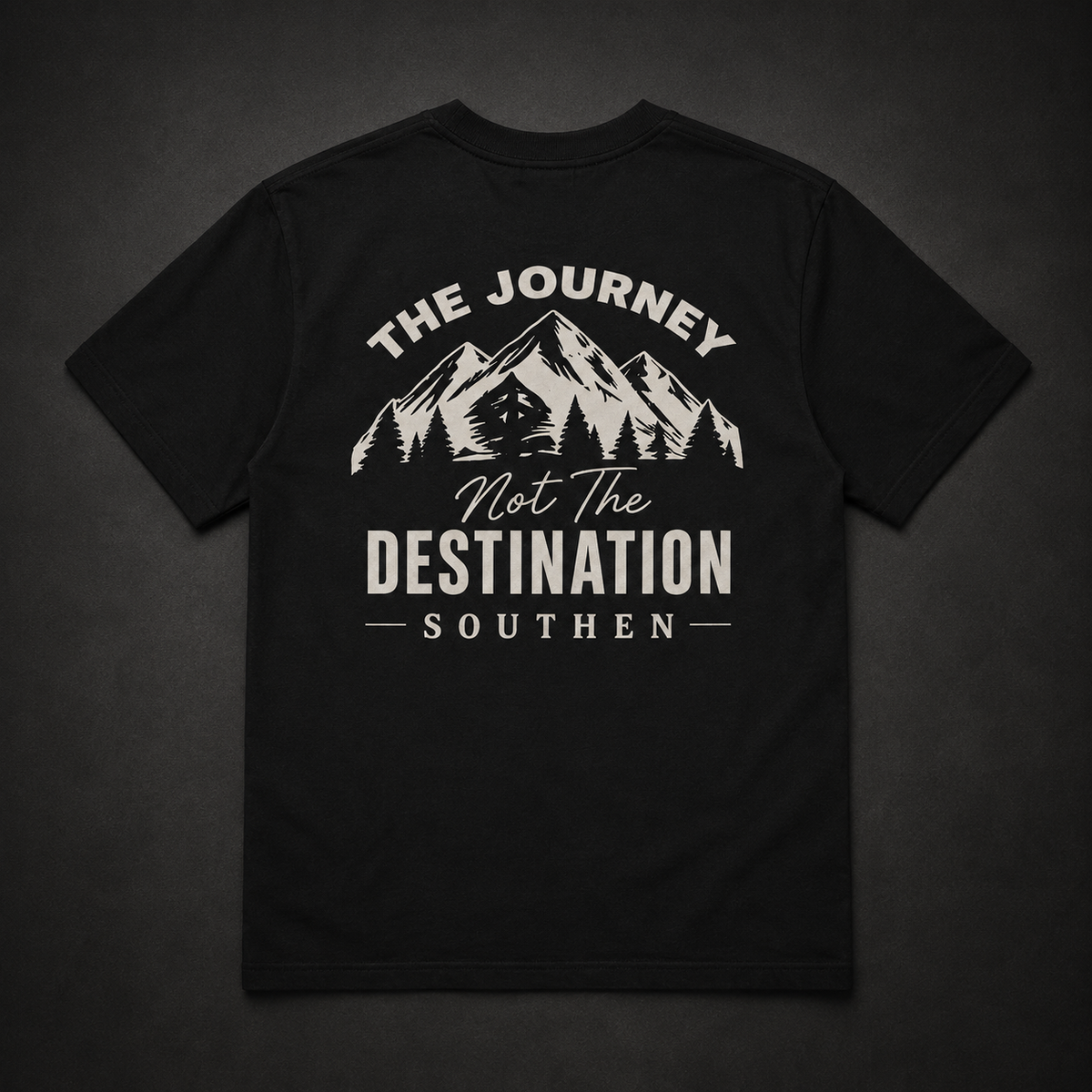 Journey Mountain T-Shirt — “The Journey, Not The Destination” Graphic Tee