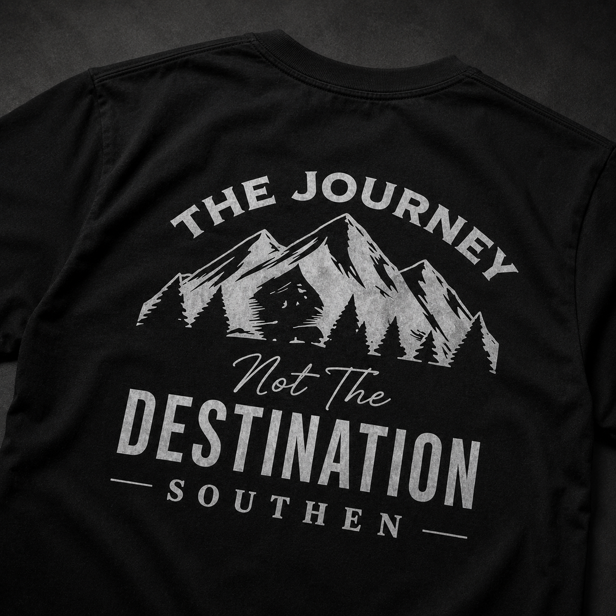 Journey Mountain T-Shirt — “The Journey, Not The Destination” Graphic Tee